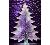 SEASONS GREETINGS CHRISTMAS TREE Amethyst