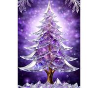 SEASONS GREETINGS CHRISTMAS TREE Amethyst