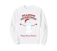 Seasons Greetings Snowman Funny Holiday Sudadera