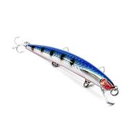 Seaspin Mommotti 140 SK - Señuelo Artificial para Pesca a Spinning, Long Jerk Minnow Sinking 140 mm 17 g - BKK 3X, Lances Largos - para Lubina (SARR)