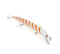 Seaspin Mommotti 160 SF - Señuelo Artificial para Pesca a Spinning, Long Jerk Minnow Flotante 160 mm 21 g - Natación Reactiva, Lances Largos - para Predadores (Vintage Orange)