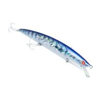 Seaspin Mommotti 180 SK - Señuelo Artificial para Pesca a Spinning, Long Jerk Minnow Slow Sinking 180 mm 29 g - BKK 4X, Lances Largos - para Predadores (Bonito)