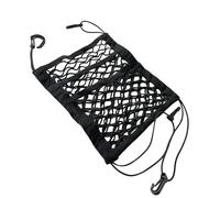 Seat Back Net Bag - Automobile Organizer, Storage Pouch | Universal Car Backseat Mesh Holder for Food Drinks Bottles Newspapers Magazines, Compact Interior Accessory for Travel Road Trip Commuting