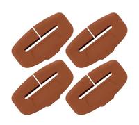 Seat Belt Buckle Cover - 4PCS Car Seat Belt Buckle Cover | Silicone Anti-Scratch Protector | Seatbelt Buckles Guard Caps For Car Truck SUV RV Interior Protection Accessories