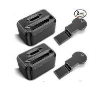 Seat belt lock cover - 2 pieces to prevent children or special people from unlocking the seat belt (universal type)