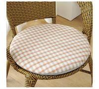 Seat Cushion Chair Pad Set of1, Round Non-Slip Comfortable Soft Chair Mat Office Bedroom Living Room Kitchen Memory Foam Chair Cushions (Color : #16, Size : Diamètre 35x4cm (13.8x1.6in))