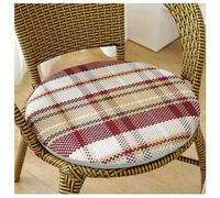 Seat Cushion Chair Pad Set of1, Round Non-Slip Comfortable Soft Chair Mat Office Bedroom Living Room Kitchen Memory Foam Chair Cushions (Color : #10, Size : Diamètre 35x4cm (13.8x1.6in))