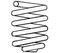 Seat Toledo parte trasera Bobina primavera 30004 1,6 L 01/91 - 01/99 (Single)