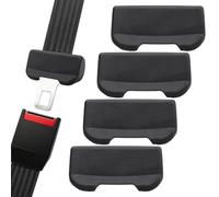 Seatbelt Buckle Protector - 4Pack 8cm Silent Guard, ScratchResistant Interior AntiScratch Friction | Soft Silicone Material, Reusable Dustproof Cover Works For SUV Commuting