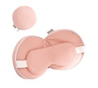 SEATOGEM 2 en 1 Almohada Cervicales y Cuello,Almohada Viaje con Antifaz para Dormir, Reposacabezas Coche, Travel Essentials Cojin Cervical