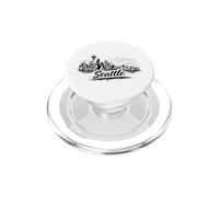 Seattle City Skyline Iconic Tower Sketch Gráfico PopSockets PopGrip para MagSafe