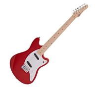 Seattle Electric Guitar by Gear4music, Red | Estética y Tonos Indie Rock, Cuerpo Ligero Cómodo, Dos Pastillas Single Coil de Tono Icónico, Rojo