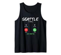 Seattle está Llamando y Debo IR a Washington USA de Viaje Camiseta sin Mangas