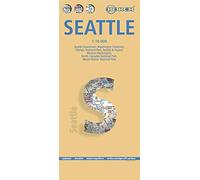 Seattle. Map 1:10 000: Seattle Downtown, Washington University, Olympic National Park, Seattle & Region, Western Washington, North Cascades National Park, Mount Rainier National Park (Borch Map)