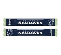 Seattle Seahawks Bufanda de la NFL Scarf ** Team HD Knitted Jaquard Scarf ** en 145 x 20 cm, multicolor, Talla única