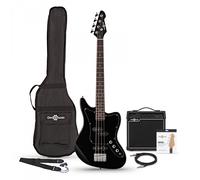 Seattle Short Scale Bass Guitar + 15W Amp Pack Black