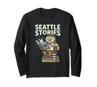 Seattle Stories Rainy Day Tales, Amante de los Libros, Owl Club Pacific Manga Larga