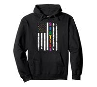Seattle Washington LGBTQ Gay Pride Month USA Flag Rainbow Sudadera con Capucha