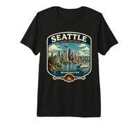 Seattle Washington Vacaciones a Seattle Viaje Familiar Camiseta Premium