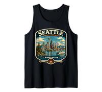 Seattle Washington Vacaciones a Seattle Viaje Familiar Camiseta sin Mangas