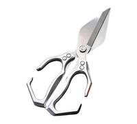Seattleget Multifunctional kitchen scissors heavy duty, Japan Cooking Scissors kitchen heavy duty with Ergonomic Handle, Multifunctional with Cutting Meat, Vegetables, and Nuts (Silver)