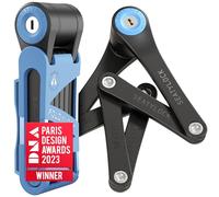 Seatylock FoldyLock - Mini candado plegable para bicicleta, ligero patentado, resistente, antirrobo, con llave y funda para scooter eléctrico o bicicletas plegadas, 75 cm