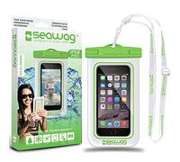 SEAWAG Funda 100% Impermeable Y Sumergible para Smartphone - Universal (Blanco/Verde)