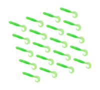 SEAYACK 20pcs Elastic Fishing Lures Realistic Floating Swimbaits for Bass Trout in Saltwater Freshwater Freshwater Angling Durability Freshwaters Fishing Baits