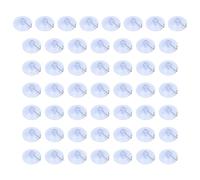 SEAYACK Clear Suction Hook Pack Of 50 Waterproof Bathroom Kitchen Supplies PVC Materials Single Wire Hanging Clear Rubber Wall