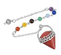 SEAYACK Colgante de cono de cristal, exquisito accesorio de artesanía para mujeres de moda e individuos elegantes, Cobre y piedra