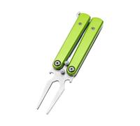 SEAYACK Golf Divot Repair Tool Foldable Pitchforks Turf Putting Green Fork Grooves Cleaner Accessories Enduring Divot Repair Grooves Cleaner