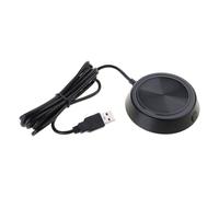 SEAYACK Micrófono condensador omnidireccional USB para videoconferencia, aprendizaje en línea, captación de sonido con cable de 3,5 mm