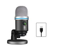 SEAYACK Micrófono de condensador USB estéreo sin pérdidas, micrófono profesional para juegos JY-U15