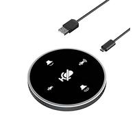 SEAYACK Micrófono de conferencia USB con canal, altavoz omnidireccional, micrófono de computadora con recogida de voz de 360°