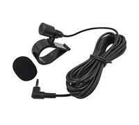 SEAYACK Micrófono estéreo de 3,5 mm para coche, unidad principal de vehículo habilitado, DVD con cable de montaje
