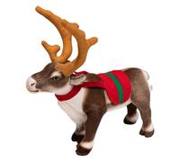 SEAYACK Soft Stuffed Deer Plush Animal Toy PP Cotton Fill Nursery Essential Comforting Animal Doll Toddler Christmas Room Decors Travel Companion Plush Toy