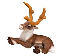 SEAYACK Soft Stuffed Deer Plush Animal Toy PP Cotton Fill Nursery Essential Comforting Animal Doll Toddler Christmas Room Decors Travel Companion Plush Toy