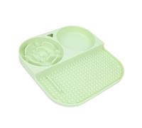 SEAYACK Tazón De Comedor para Mascotas Ventosa Segura para Alimentos Contenedor Alimentación Lenta Base Antideslizante Que Evita Comer En Exceso Mantiene Área Limpia Almohadilla Silicona Grado