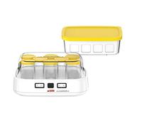 Seb Yogurtera 2 con pantalla LCD, 2 programas, automático yogur, 8 tarros de queso blanco fresco, 1 litro, libro de recetas incluido YG500210