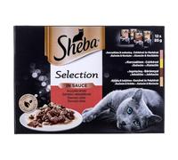 SEBA bolsillo SELECCIONAR los trozos en Salsa Jugosa selección 12pack 1020 g MS Seba, bolsas, Gatos