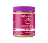 Seba Garden Mantequilla de Almendras - pura crema natural suave de almendras californianas, 100% almendras, Paleo, apta para Keto, sin azúcar añadido (500 g)
