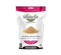 Seba Garden Organic Royal Quinoa, 1kg (2.2lb) - 100% Royal Bolivian Whole Grain Sin gluten, Keto Friendly, fuente de proteínas, alto contenido de fibra, fuente de hierro, sin OMG