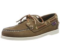 Sebago DOCKSIDES B72758 - Náuticos de cuero para hombre, color marrón, talla 41.5