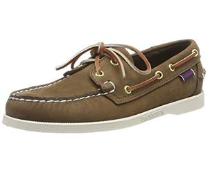 Sebago DOCKSIDES B72758 - Náuticos de cuero para hombre, color marrón, talla 41.5