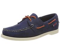 Sebago Docksides Nbk W, Zapatos náuticos Mujer, Multicolor Navy Coral N13, 40 EU Ancho