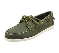 Sebago Docksides Portland Crazy H, Náuticos Hombre, Verde (Green Military 909), 45 EU
