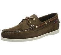 Sebago Docksides Portland Nubuck, Náuticos Hombre, Marrón Oscuro, 45 EU
