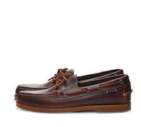 Sebago Docksides Portland Waxed, Náuticos Hombre, Marrón (Dk Brown Black Red), 44.5 EU