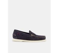 Sebago Sebago - Mocasines hombre en serraje con detalle antifaz. Azul marino Talla 41