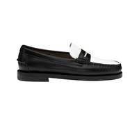 Sebago- Mocasín de cuero cepillado para mujer- Shoes- Mujer- Negro- 36 1/2 EU- Mocasín de cuero cepillado para mujer